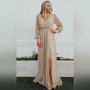 Baltic Born Abigail Sparkle Gown Champagne size XL